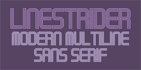 Linestrider font素材之家精选英文字体