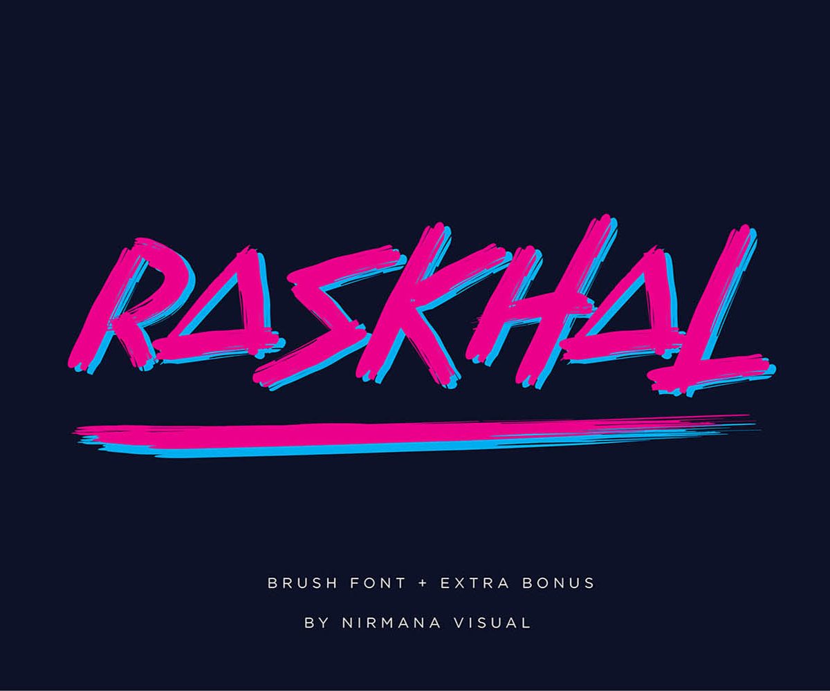 Raskhal Plus Extra Bonus Font素材之家精选英文字体