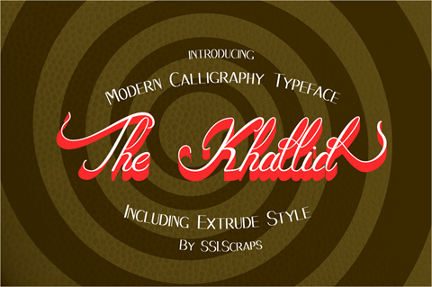The_Khallid font素材之家精选英文字体