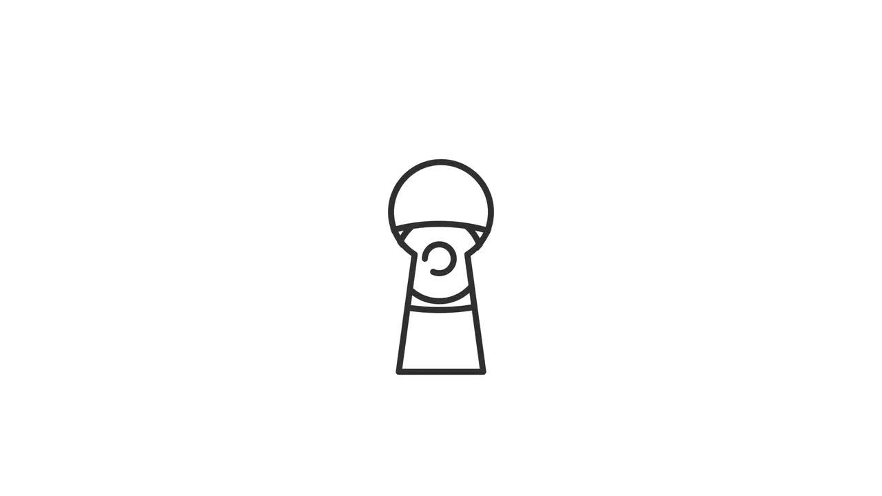 钥匙孔动画logo展示素材库精选AE模板