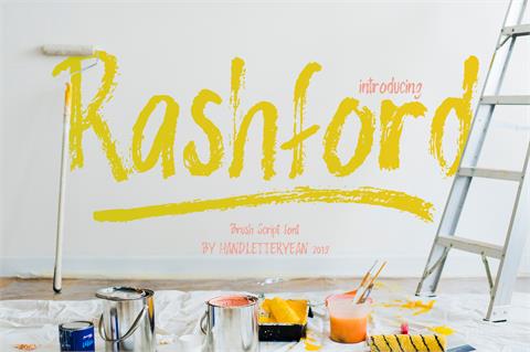 Rashford font素材之家精选英文字体