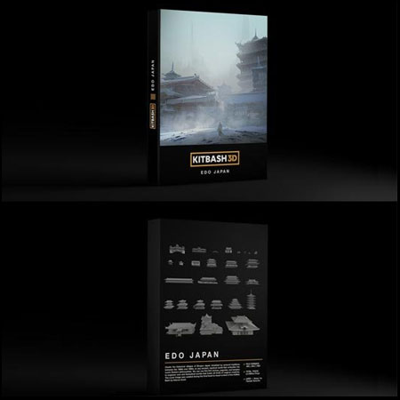 古代日本塔楼建筑素材之家精选3D模型