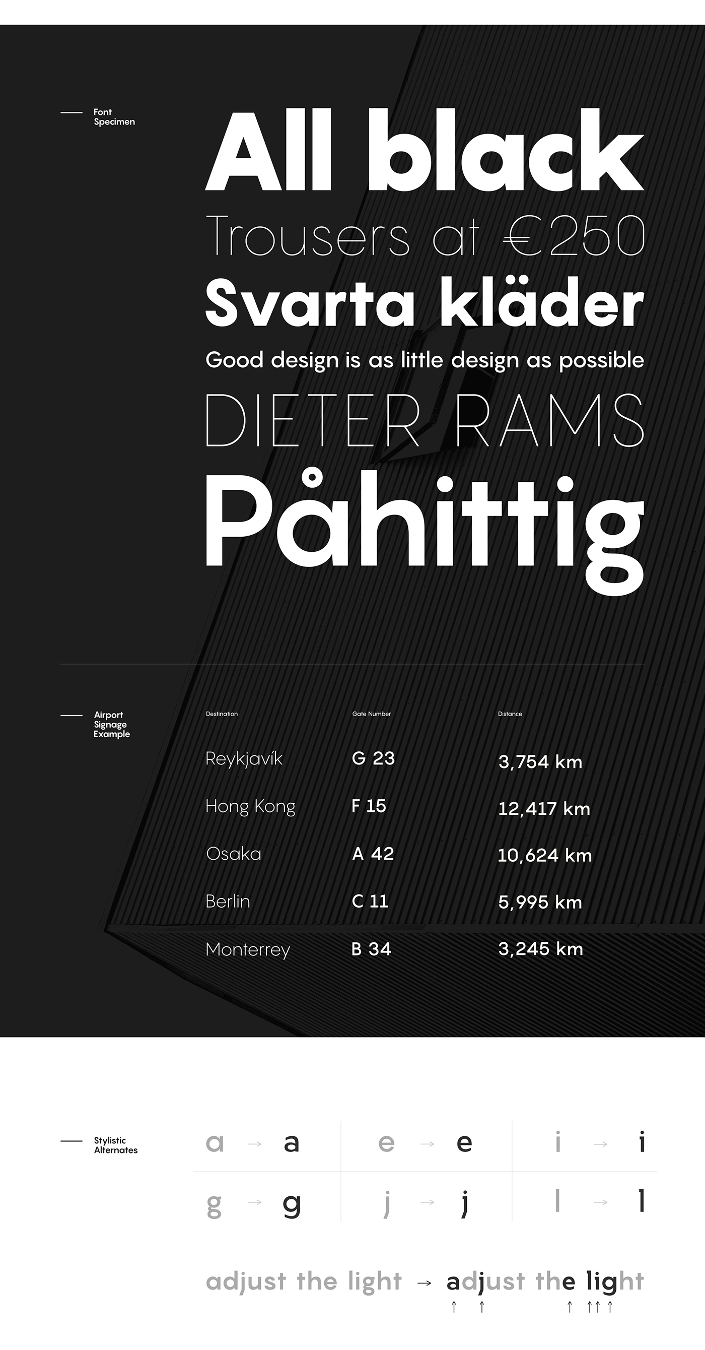 免费无衬线英文字体 Pangram Sans Font Family（多种规格）插图(1)