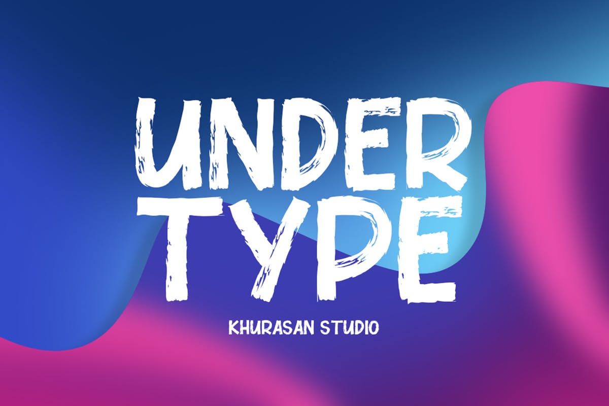 优雅复古手写粗体无衬线英文字体 Under Type Font插图