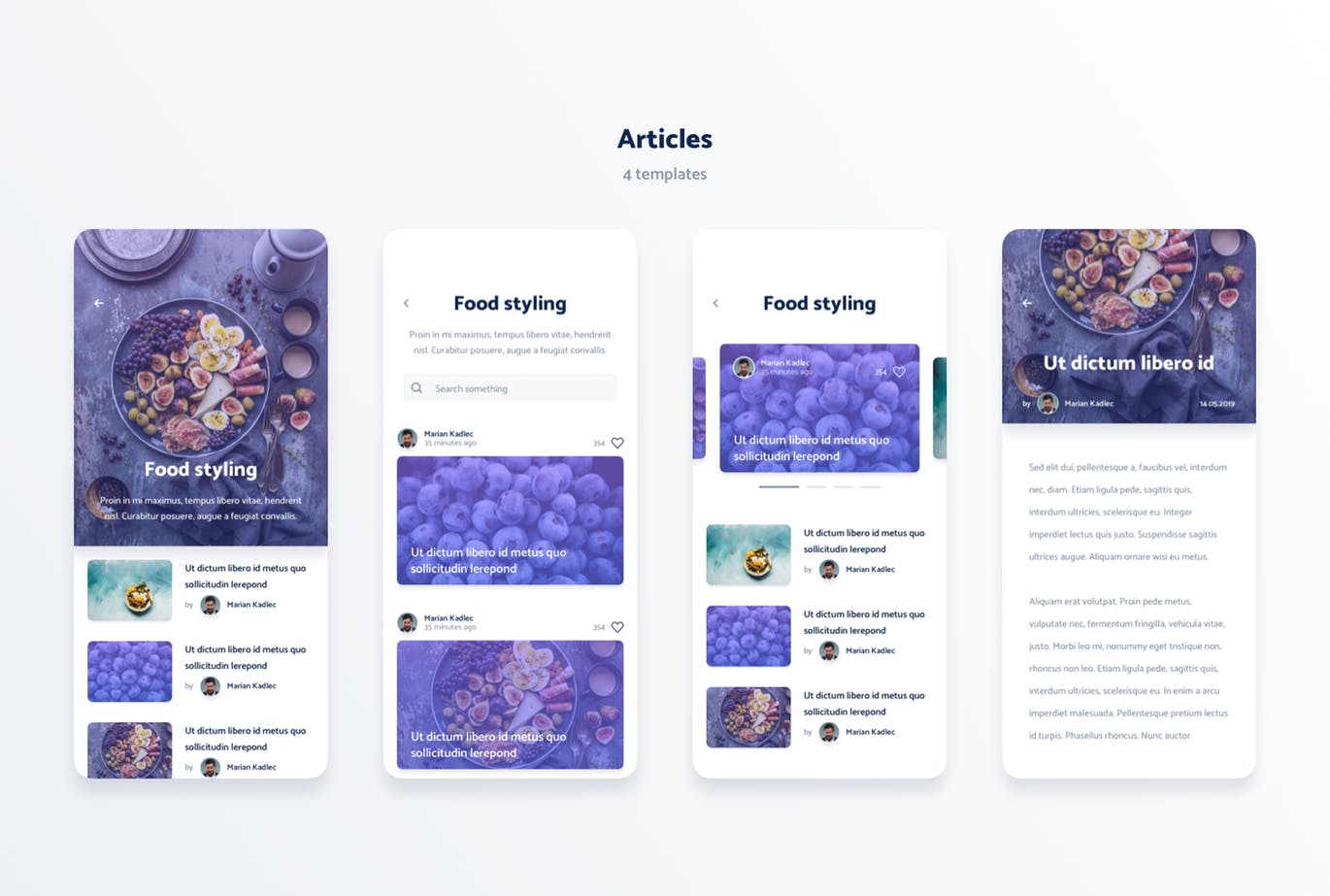 极简主义设计风格APP应用UI设计素材库精选套件v2 Vol. 2 – Spojeeto Mobile App UI Kit插图(2)