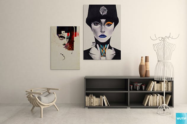 室内橱窗艺术画展样机模板Vol.4 Art Wall Mockups Vol.4插图(5)