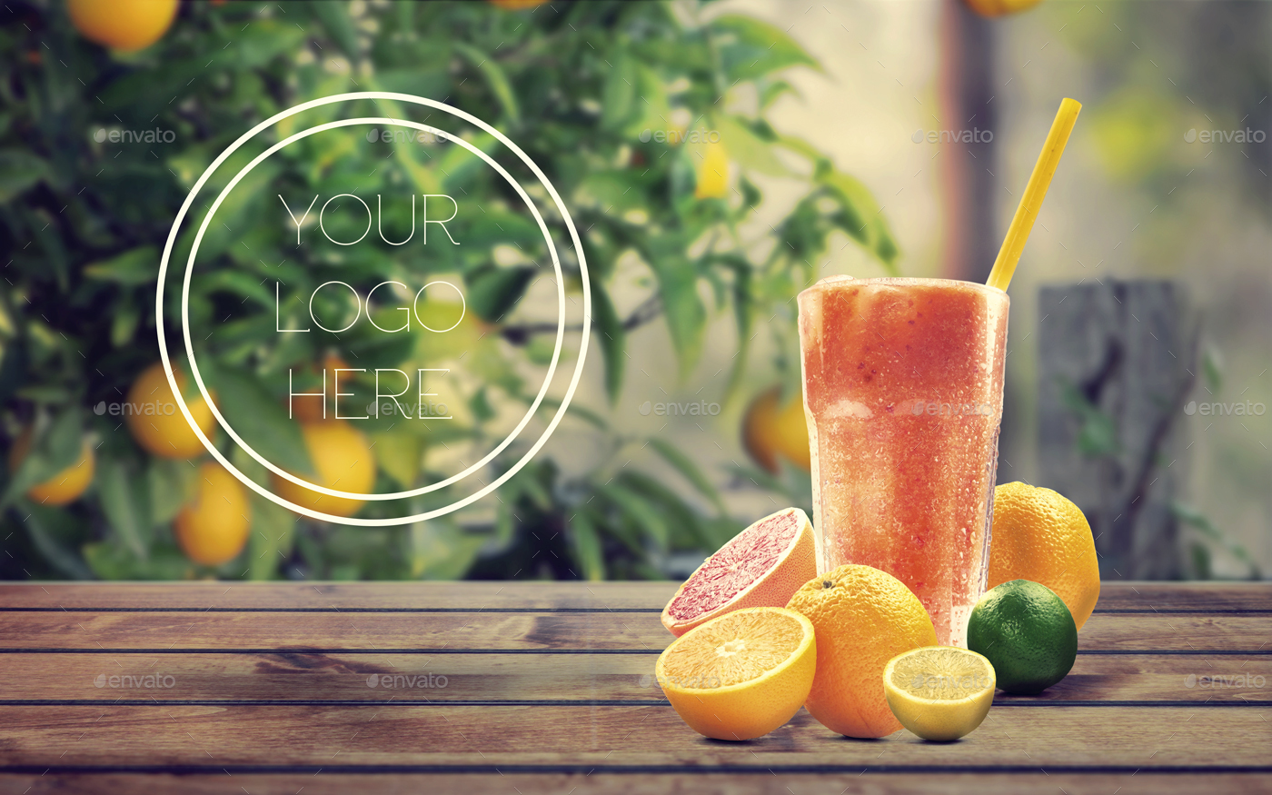 高品质的有机果汁场景展示模型mockups [1.13GB]插图(9)
