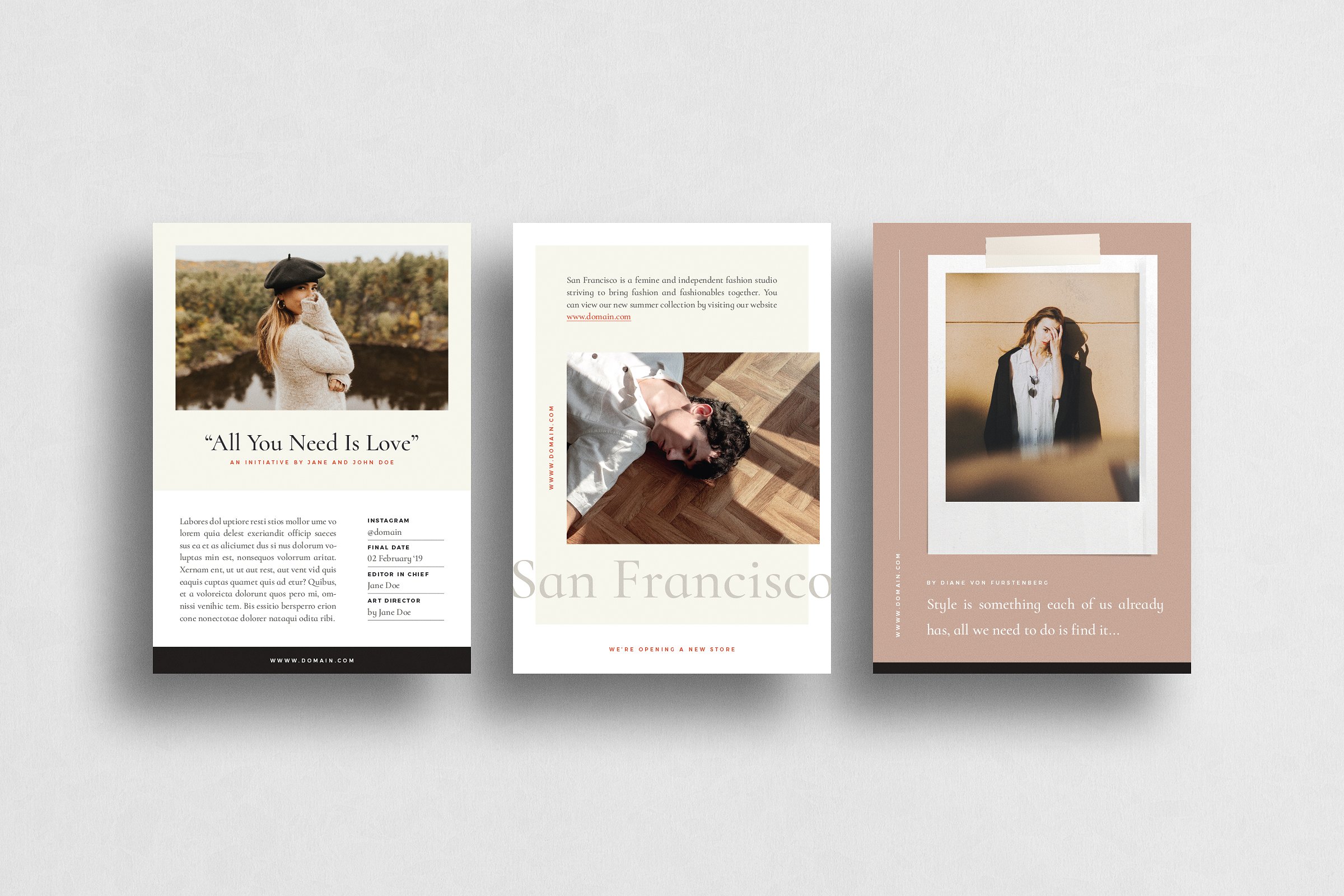 优雅时尚传单模板合集 San Francisco Flyer Pack插图(3)