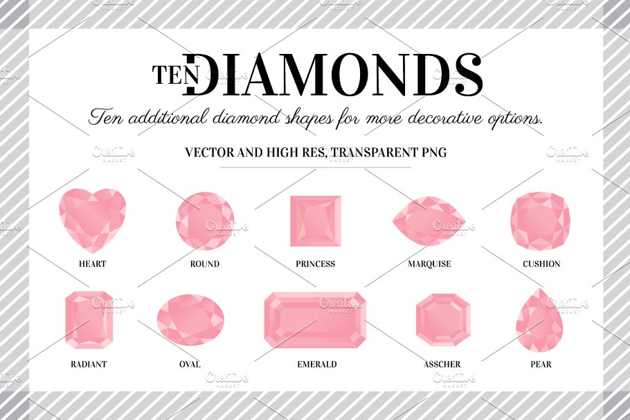 婚礼邀请函设计模板合集 Wedding Stationery Template Set插图(2)