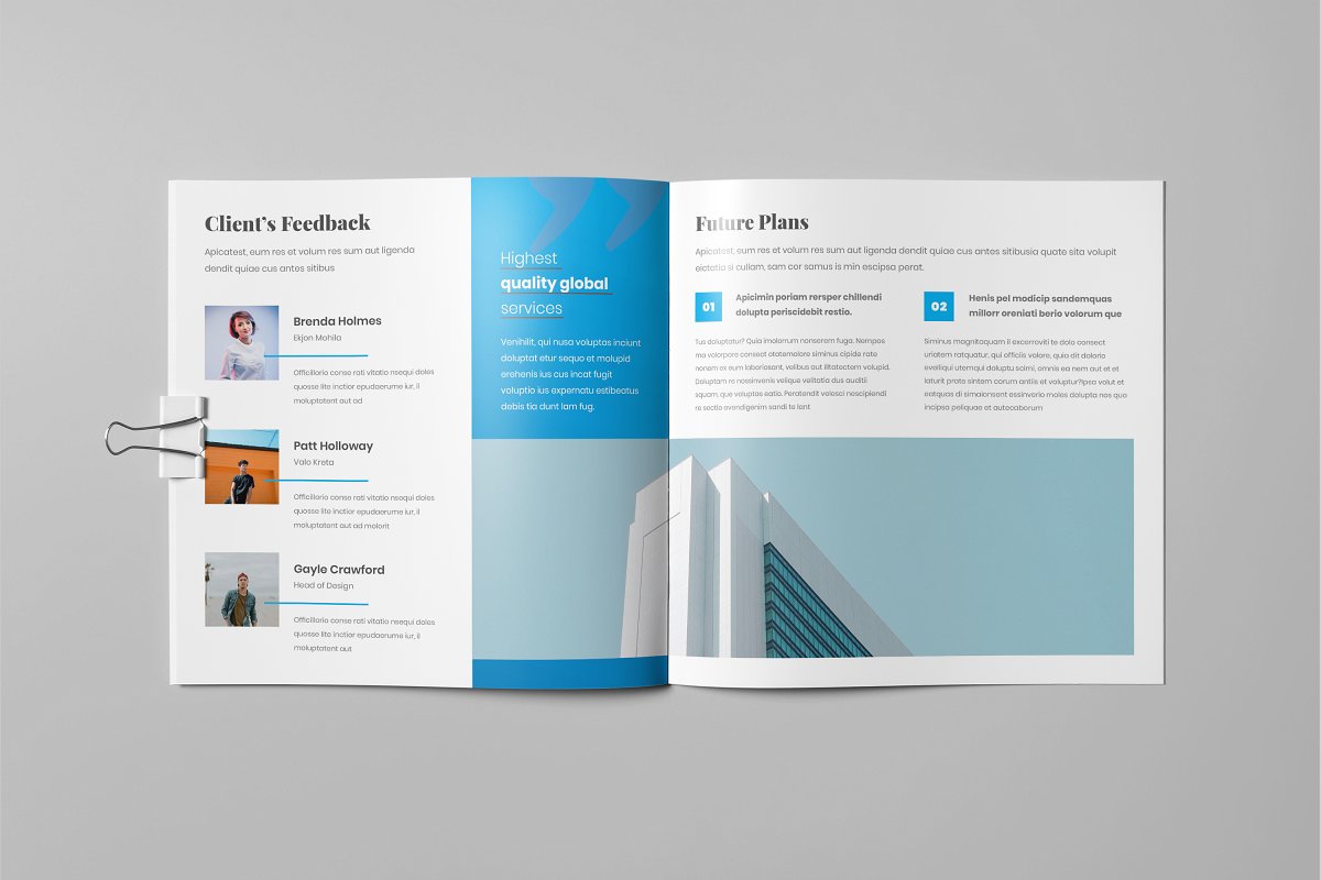 企业简约高效宣传册设计模板插图(9)