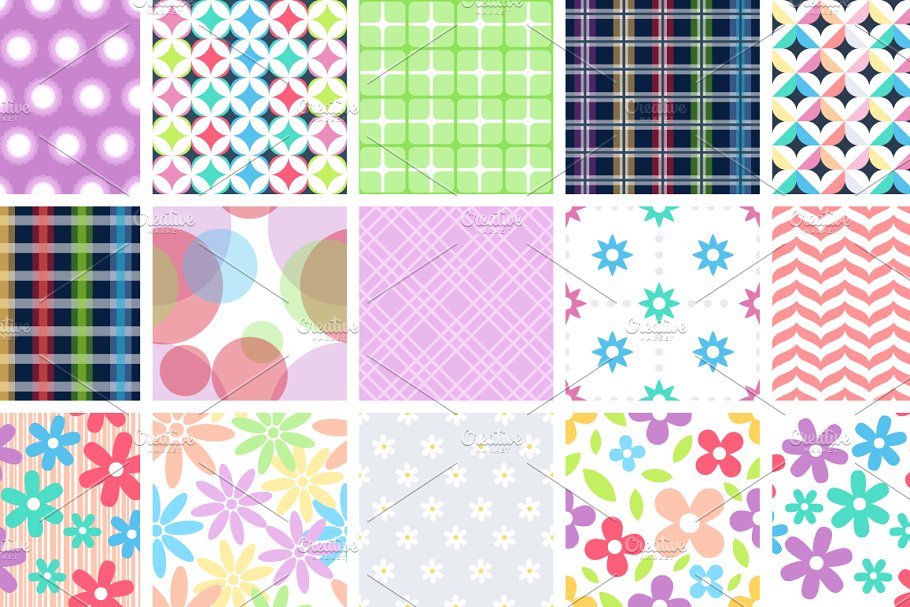 145款重复图形无缝纹理合集 145 Seamless Simple Patterns插图(5)