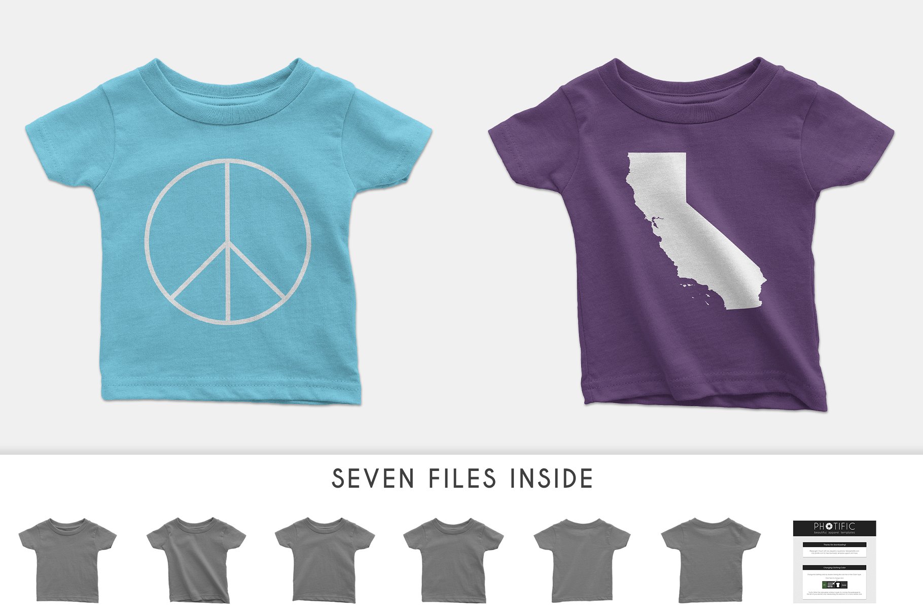 婴儿T恤服装样机 Infant T-Shirt Mockups插图(2)