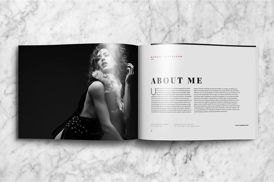 企业画册产品手册设计模板v1 Portfolio Brochure Vol.1插图(1)