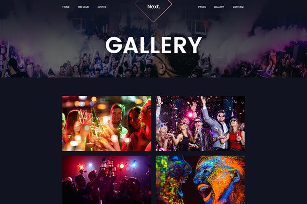 DJ音乐俱乐部夜场网站设计PSD模板 Friday Night DJ Club Music Party Celerity Template插图(9)