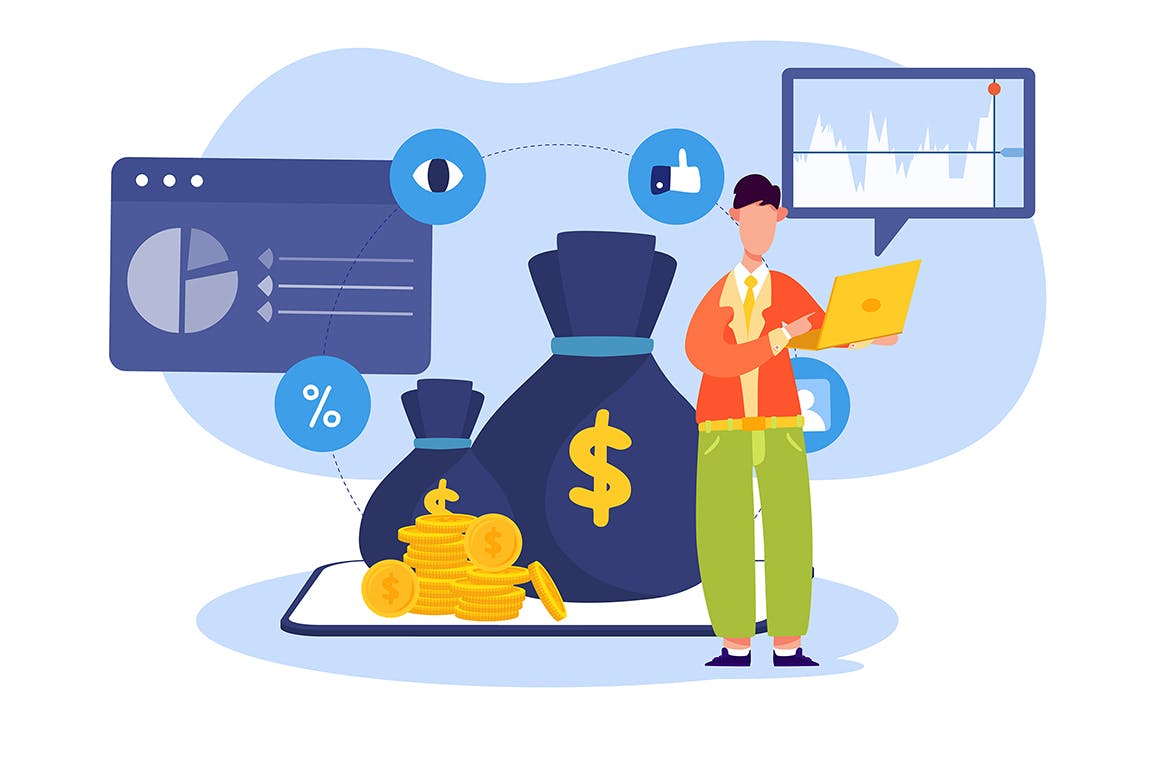 金融财务主题矢量插画设计素材包 Financial Illustrations Pack插图(10)