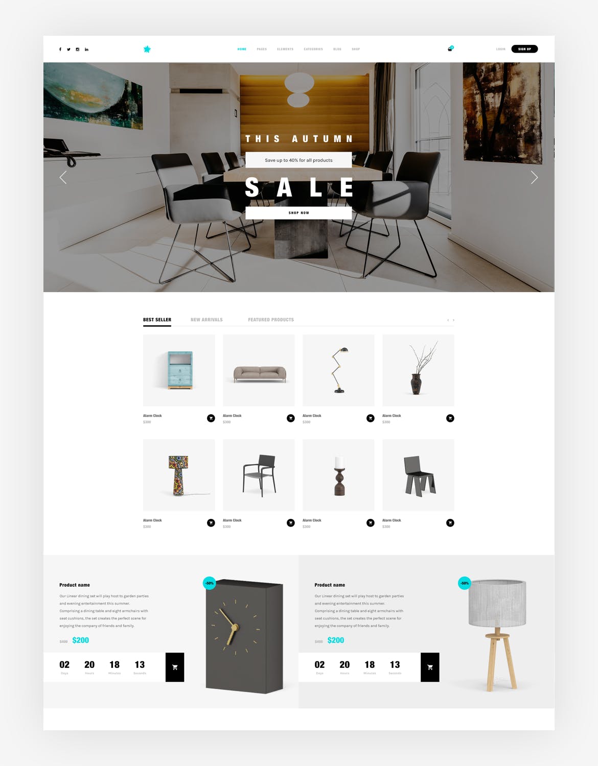 多用途家具品牌网站&网上商城PSD设计模板 Apus – Multipurpose Funirure Shop,Interior Agency插图(12)