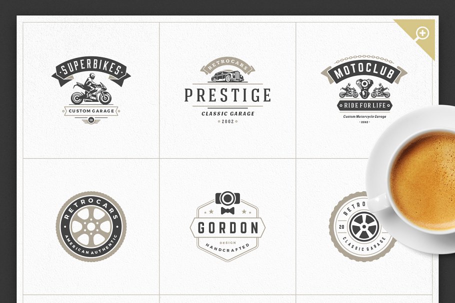 1000+复古风格Logo&徽章模板 1000 Logos and Badges Bundle插图(7)