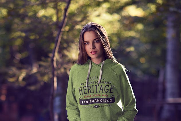 时尚服装连帽衫样机Vol.1 Hoodie Mock-Up Vol.1插图(7)