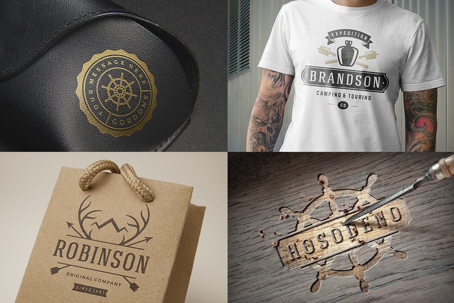 280个户外品牌Logo标志和徽章模板 280 Outdoor logos and badges插图(19)