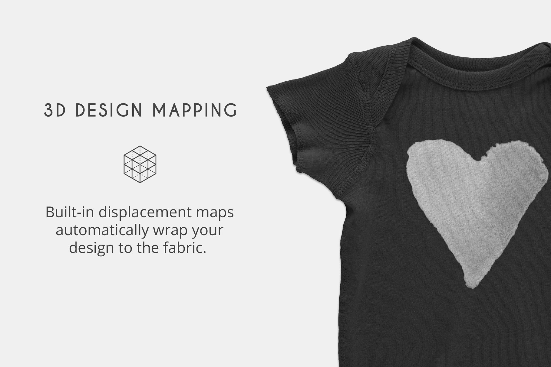 婴儿拼接袖T恤样机 Infant Lap Shoulder T-Shirt Mockups插图(3)