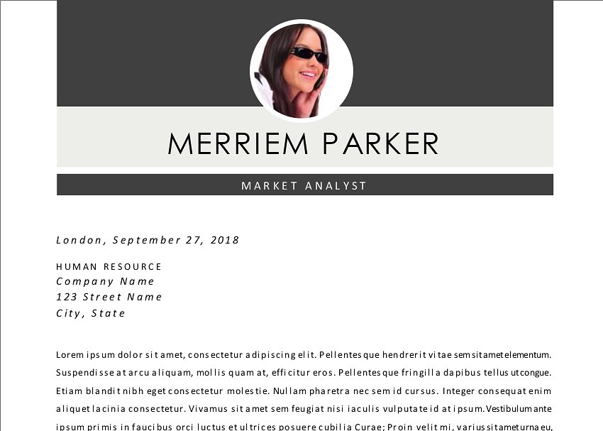 二合一照片简历模板 2 in 1 modern photo resume template插图