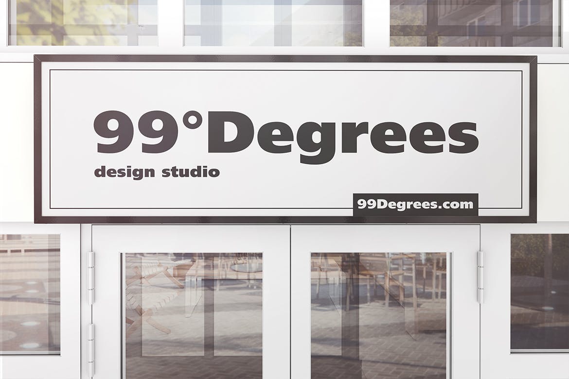 建筑广告招牌效果图样机素材库精选模板 Building Advertising Signboard Mockup插图(3)