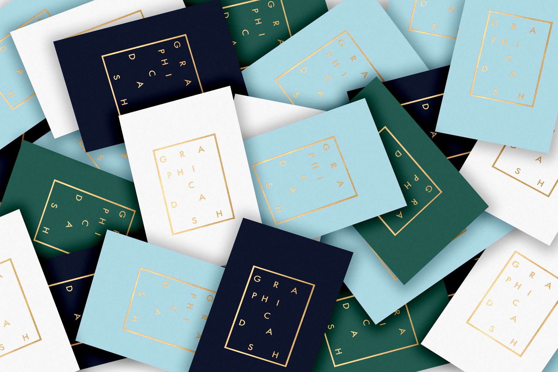 企业卡片样机 Business Cards Mockup插图