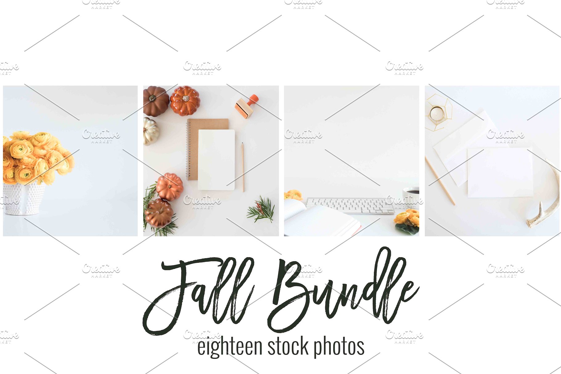 现代简约风办公场景样机 Fall Stock Photo Bundle插图(4)