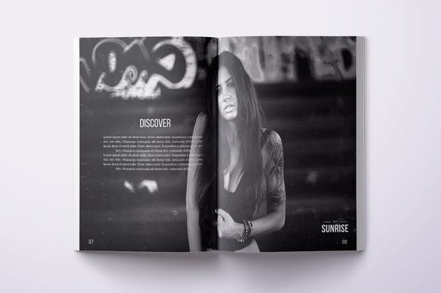 时尚艺术照片摄影作品杂志画册设计模板 Multipurpose Photo Magazine A4 & US Letter 28 Pgs插图(4)