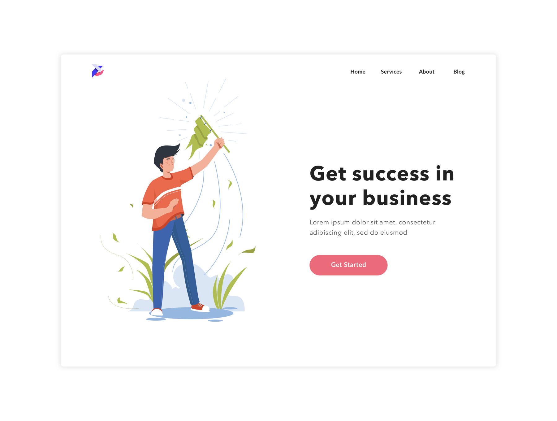 素材库下午茶:专业网站设计和演示的矢量插画素材插图(3)