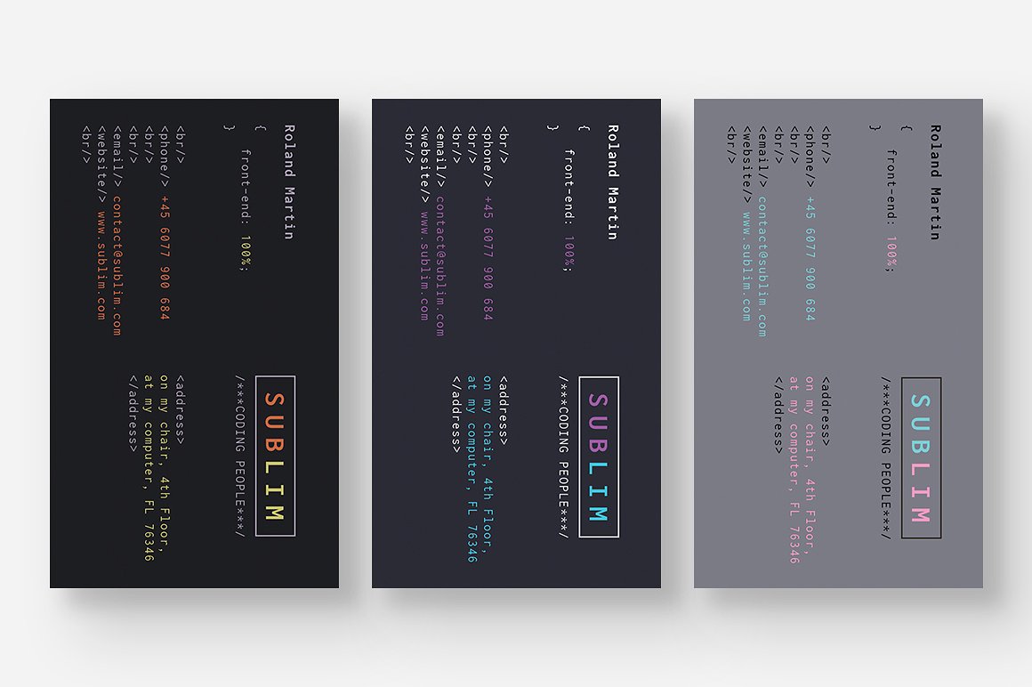 28张时尚极简的商业化名片设计模板 Business Card Bundle [psd]插图(12)
