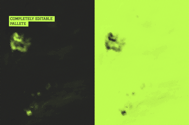 半色调污渍纹理套装Vol.1 Halftone Stains #1 Texture Pack插图(8)