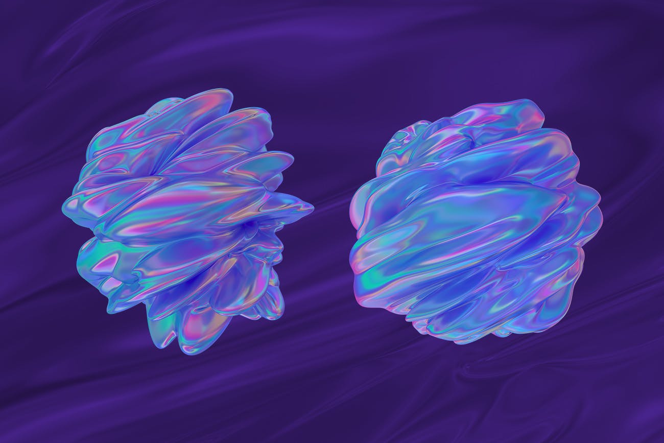 抽象3D渲染有机图形PNG背景图素材 Abstract 3D Rendering of Organic Shapes插图(6)