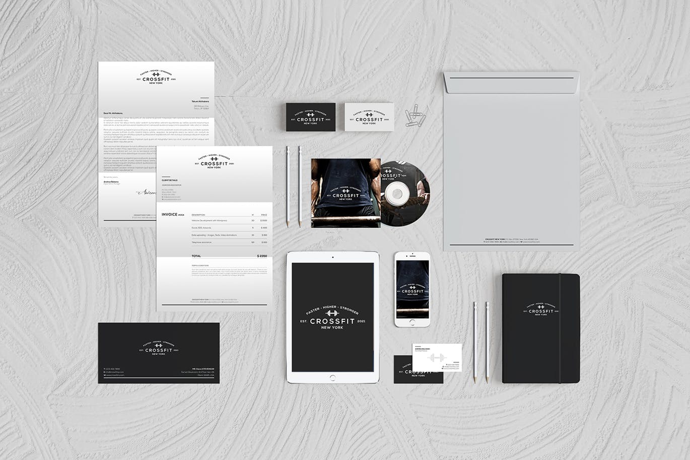 品牌VI标识设计企业办公文具素材库精选模板06 Brand Identity / Stationery Mockup 06插图(2)