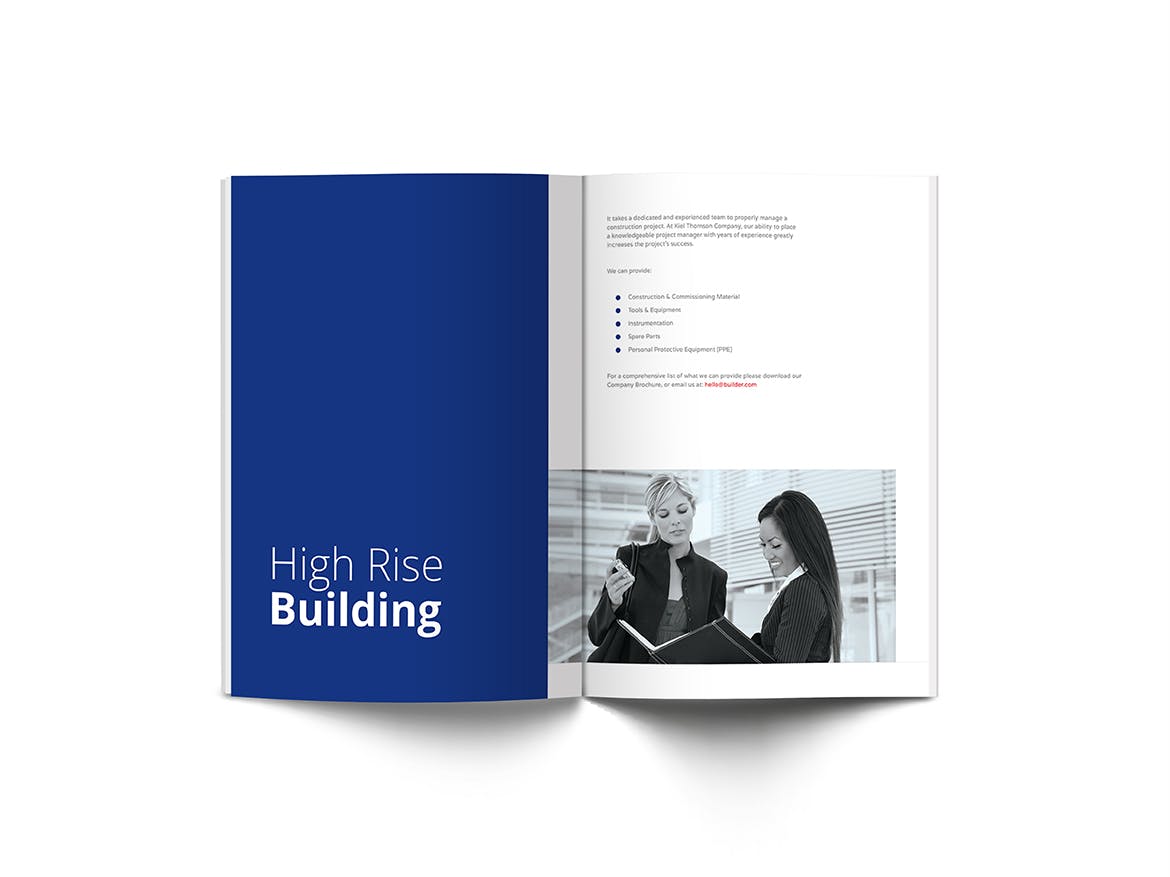 时尚高端配色的简约企业画册楼书杂志品牌手册设计模板（indd）插图(10)