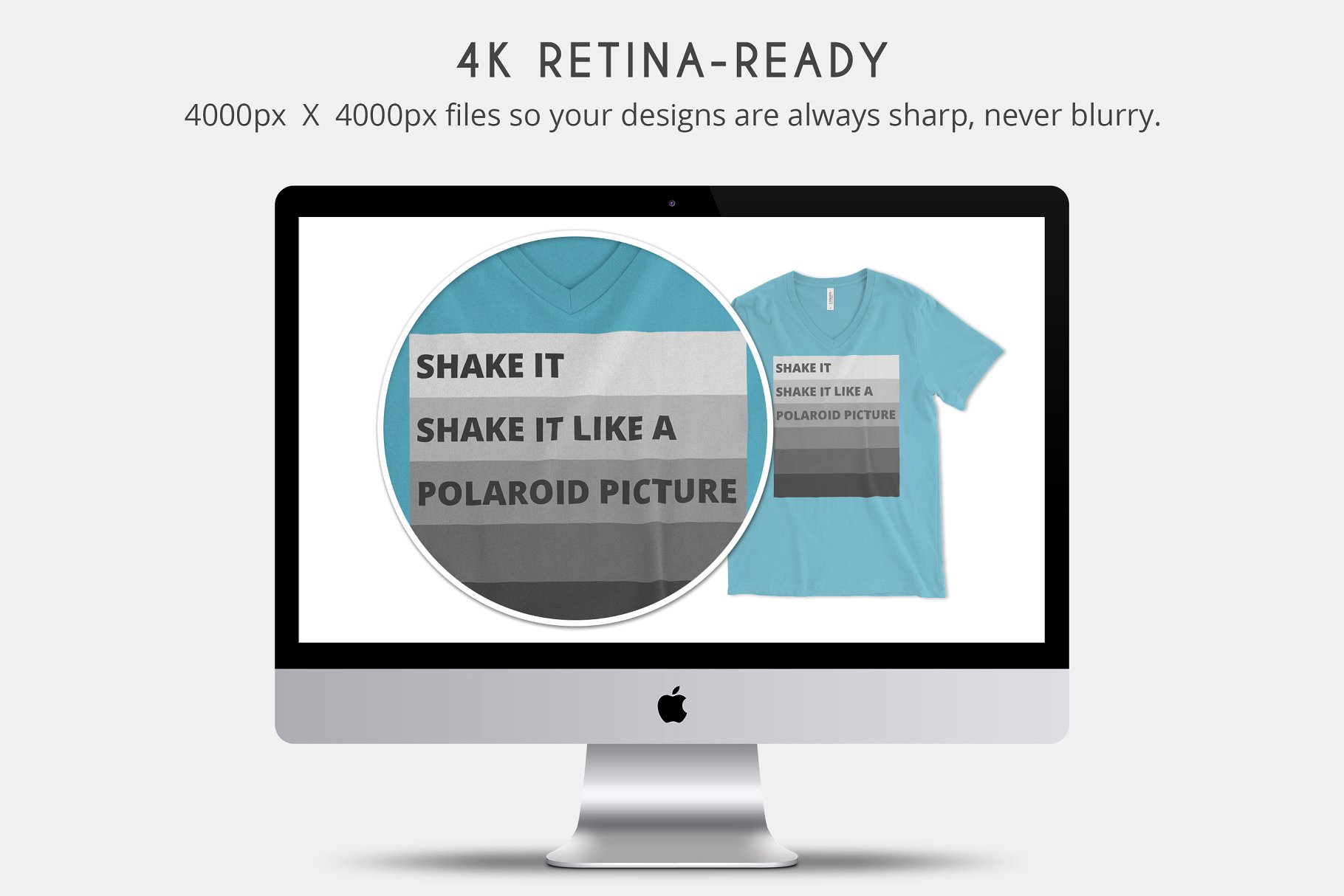 经典V领T恤样机模板 Bella Canvas 3005 V-Neck Mockups插图(3)