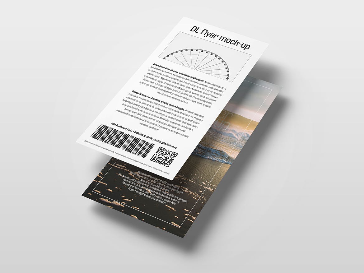 DL传单设计效果图样机素材库精选模板 DL Flyer Mock-Up插图(9)