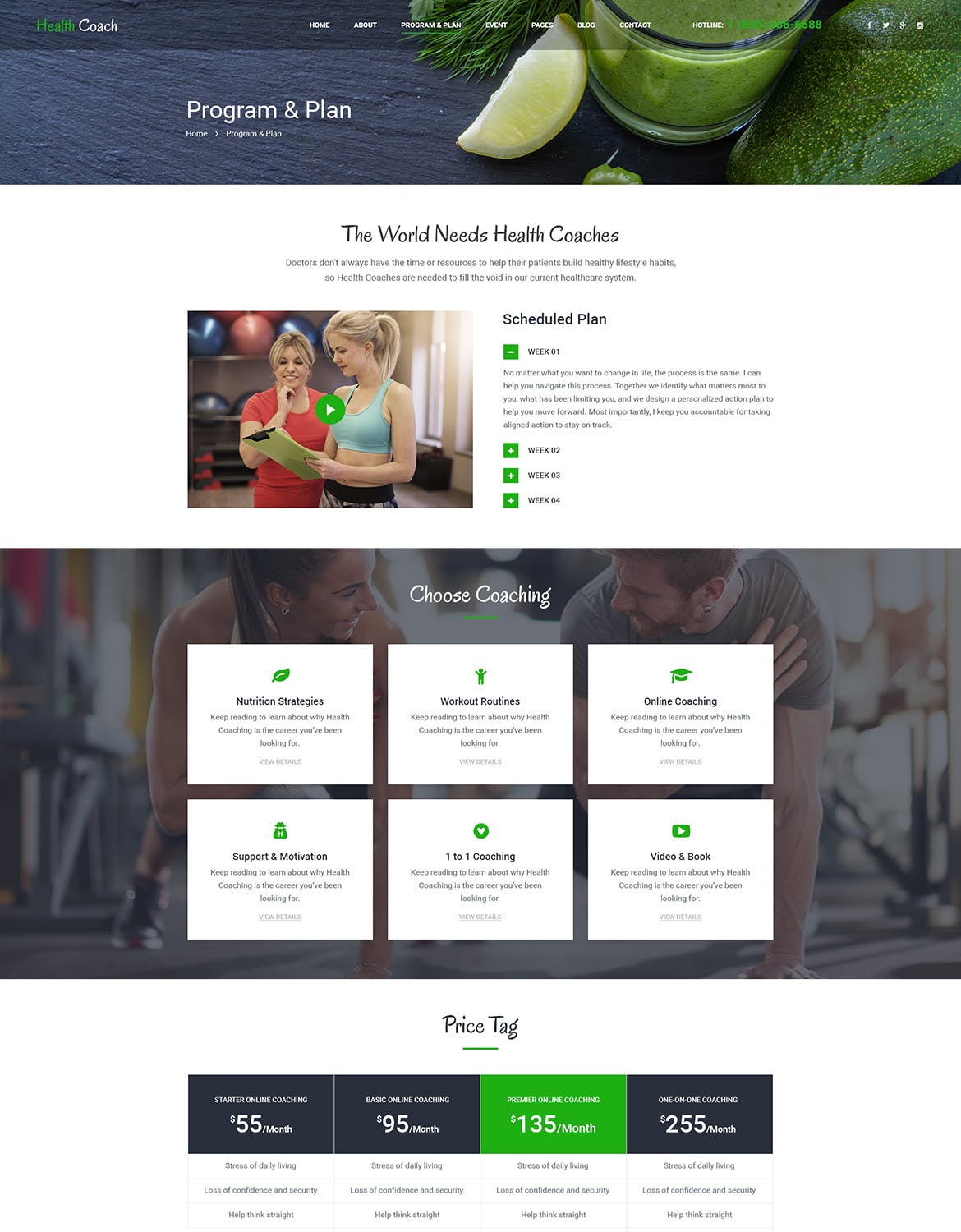 演讲会议/生活健康教练网站设计PSD模板 Coaching | Speaker & Life Coach, Health Coach PSD插图(6)