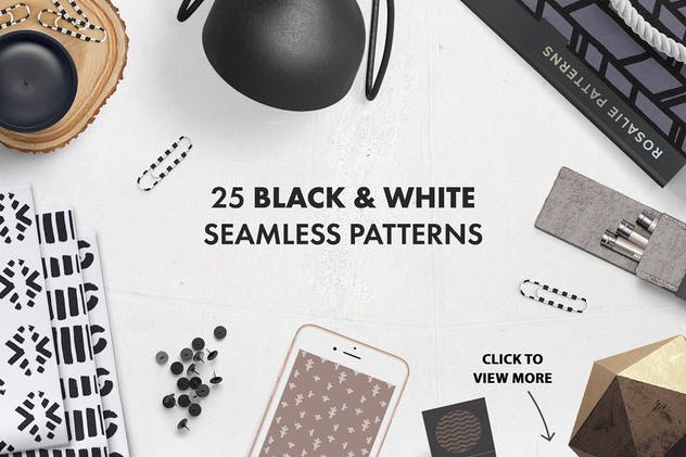 手绘无缝水彩图案纹理合集 Rosalie Seamless Watercolor Patterns插图(3)