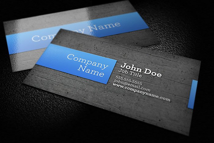 木纹背景商务名片模板 Wood Background Business Card插图(1)