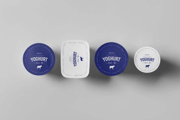 酸奶杯样机模板2 Yoghurt Cup Mock-up 2插图(8)