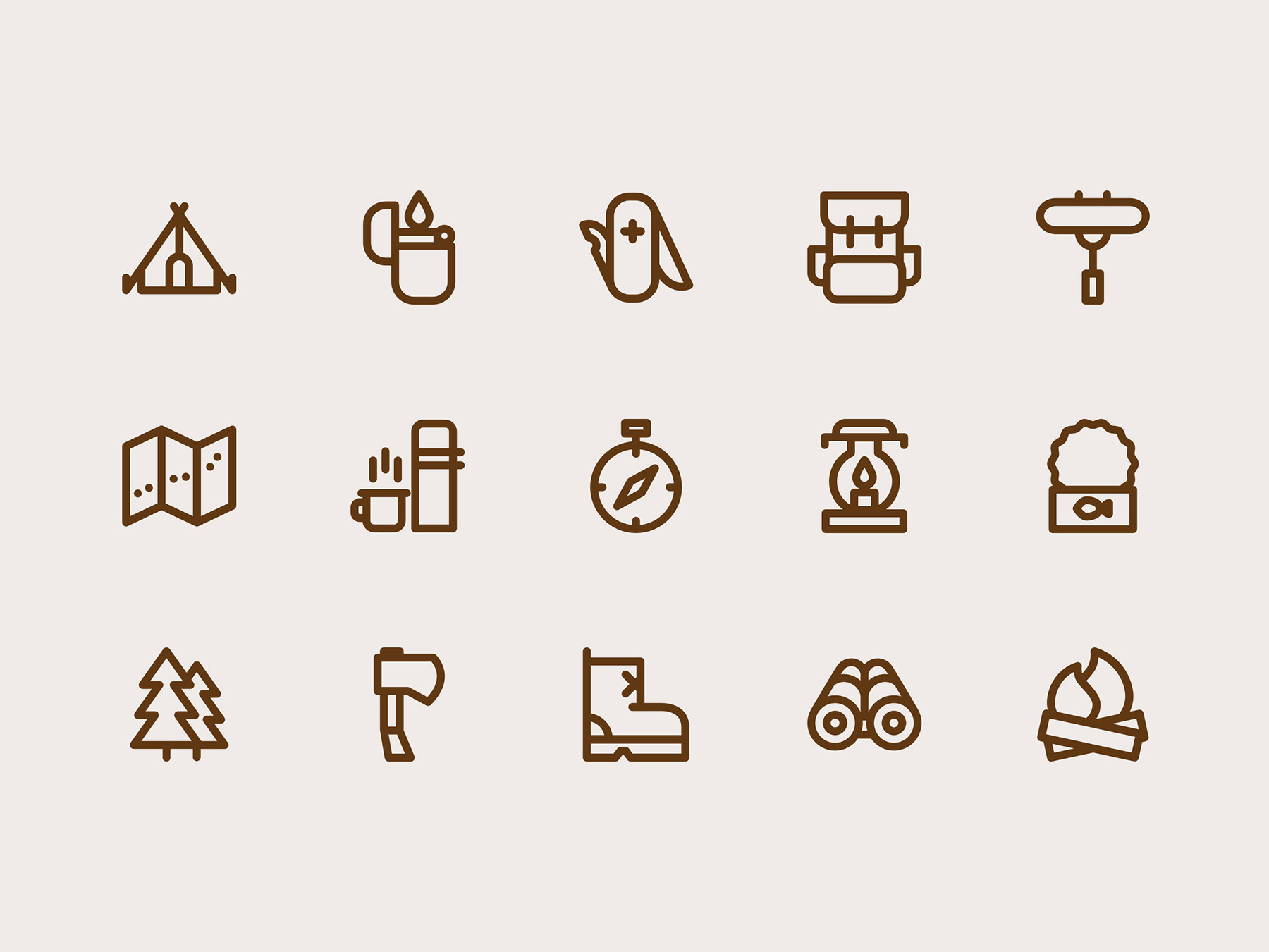 Camping Icons