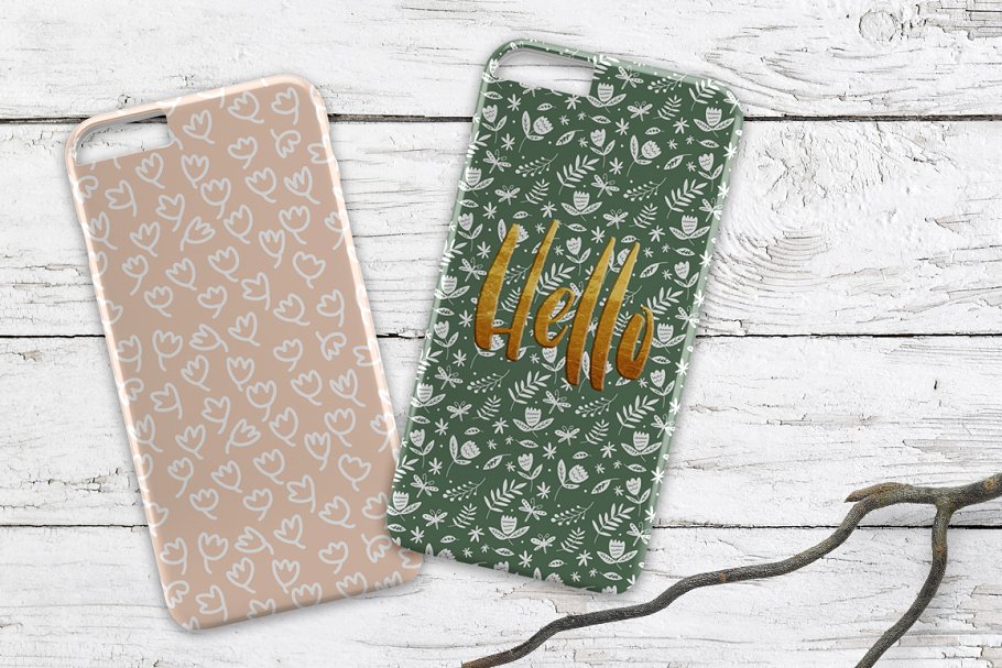 简约实用的花卉图案纹理 Simple Floral Patterns插图(3)