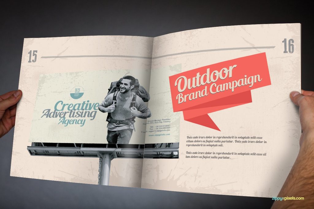 一款复古风画册模版下载[ai,indd,pdf]插图(12)