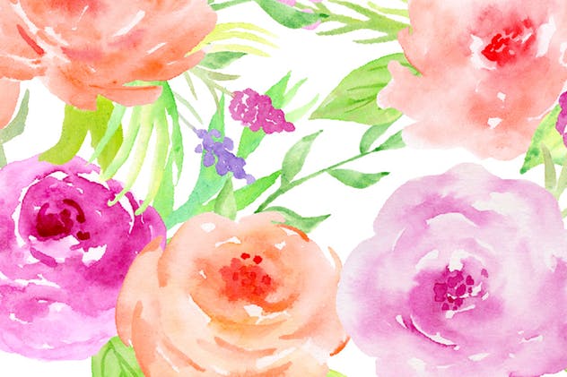 梦幻系列水彩花卉剪贴画合集 Watercolor Clipart Dreamy Collection插图(4)