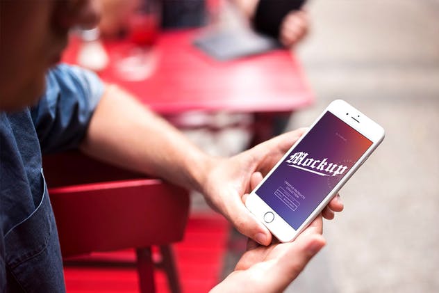 手持iPhone 7设备样机套装Vol.1 iPhone 7 Mockups Bundle Vol 1插图(3)