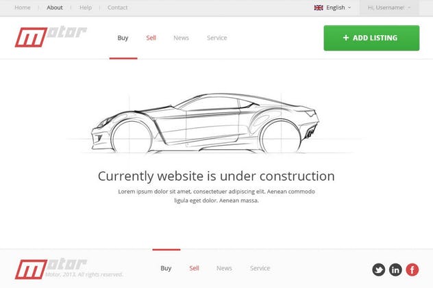 汽车在线交易市场网站设计PSD模板 Motor – Vehicle Marketplace PSD Template插图(12)