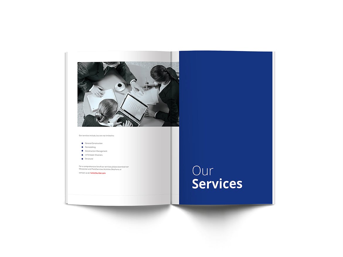 时尚高端配色的简约企业画册楼书杂志品牌手册设计模板（indd）插图(5)