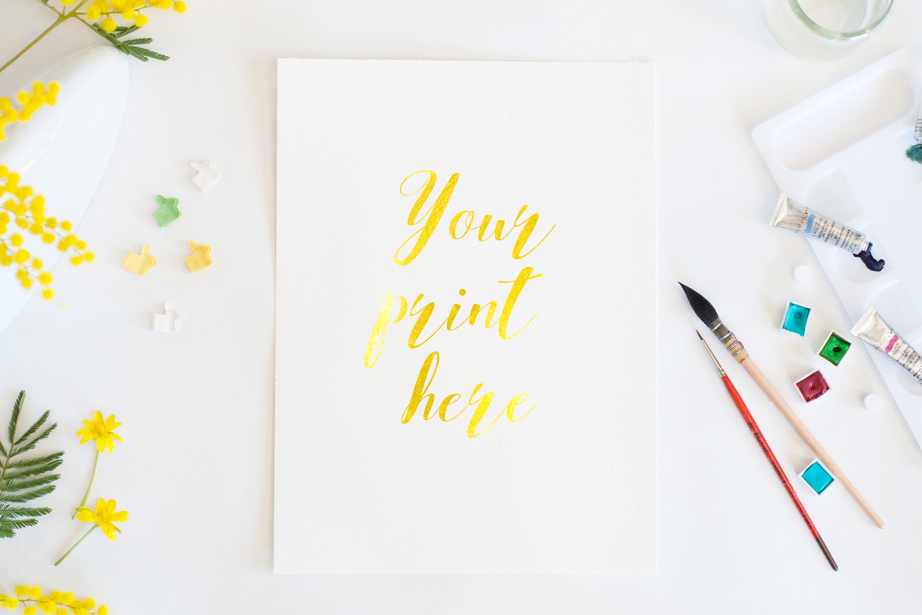 春意盎然场景样机模板合集 Set of 6 Mockups spring watercolor插图(3)