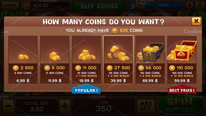 幸运的农场老虎机游戏UI套件插图(6)